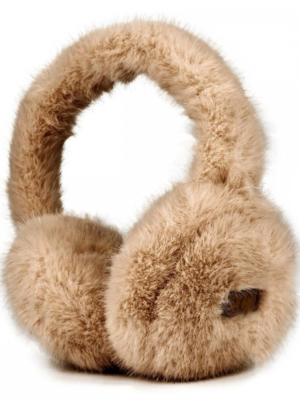 C.C. Brown Tan Faux Fur Earmuffs Ear Warmers Winter Cozy